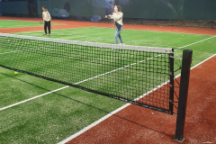 Players on new court